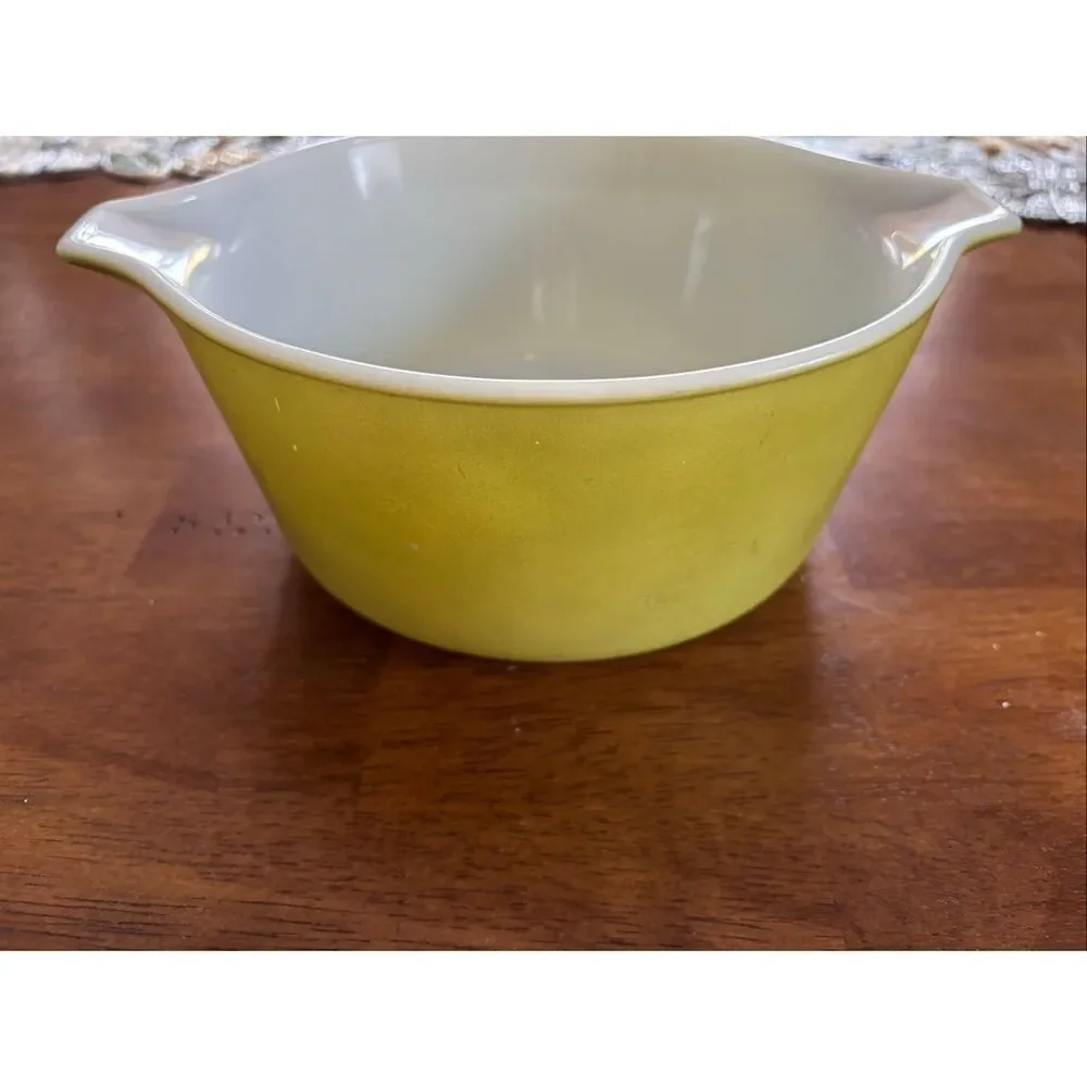 Vintage Pyrex Olive Green Casserole Dish